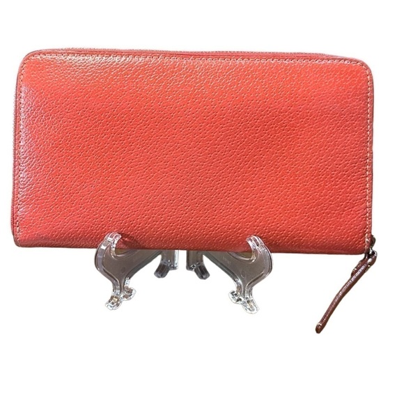 Kate Spade ♠️ Continental Zip-Around Wallet in Orange / Melon - Picture 2 of 5